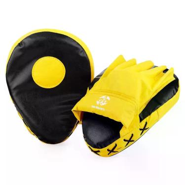 Imagem de Par Aparador De Soco / Luva Foco/ Manopla Boxe Muay Thai Cor:Vermelho 