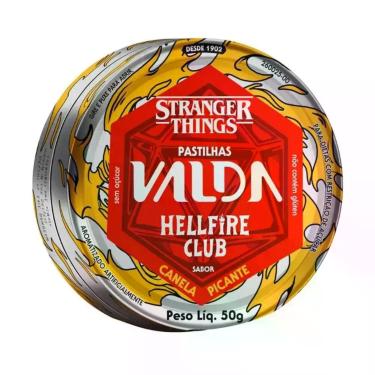 Imagem de Pastilhas Valda Stranger Things Hellfire Club Canela Picante 50g