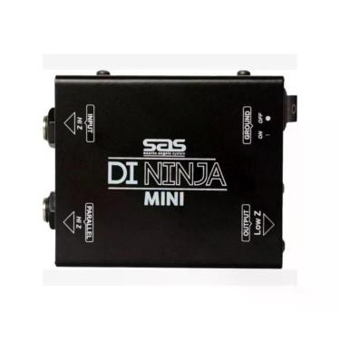 Imagem de Direct Box Mini Ninja Santo Angelo com DI Passivo e Balanceamento de Sinal em Aço Carbono Preto