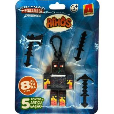 Imagem de Boneco Athos 8cm - Coleção Streamers Chaveiro - Algazarra