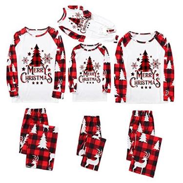 Imagem de Conjuntos de pijamas de Natal para a família 2023 Conjunto de pijamas de Natal para o Natal, U 01, X-Large