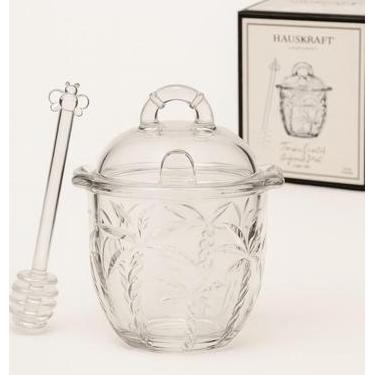 Imagem de Pote Servir Mel Hauskraft 220ml Vidro Premium, Transparente