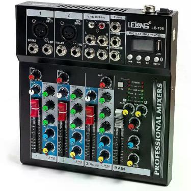 Imagem de Mesa de som 4 canais USB e Bluetooth LE-708 Lelong