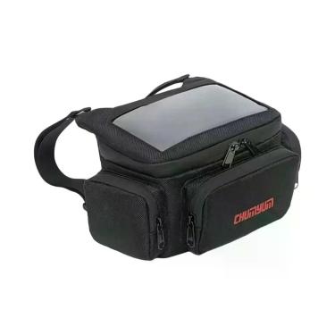 Imagem de Bolsa De Guidão Para Motocicleta À Prova d'Água Com Tela Sensível Ao T