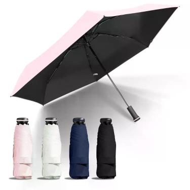 Imagem de Guarda-chuva de viagem Dlin Mini Compact Lightweight com proteção UV