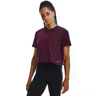 Imagem de Camiseta de Treino Feminina Under Armour Meridian SS, Roxo, GG