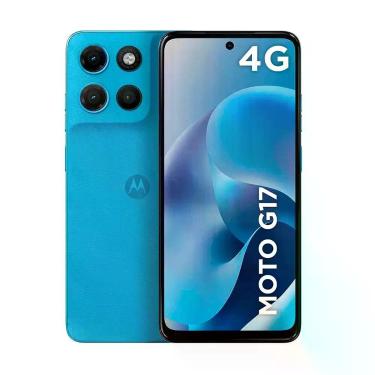 Imagem de Smartphone MOTO G17 128GB/4RAM azul claro - Motorola, 128GB, Azul