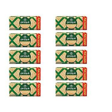 Imagem de Kit C/10 Unidades Biscoito Água Gergelim Piraquê 200g