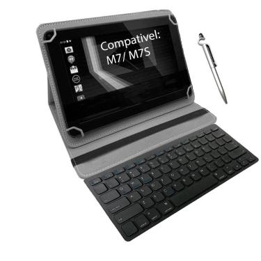 Imagem de Melhor Capa Com Teclado Para Tablet Multilaser M7S + Caneta - Duda Sto