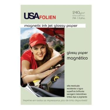 Imagem de Papel Fotográfico Com Ima Glossy Magnético A4 C/ 1 Folha - Usa Folien