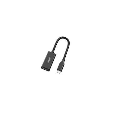 Imagem de HUB USB-C para HDMI 4K Rapoo Ultracompacto, Plug & Play, Preto - XD10