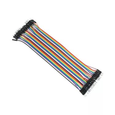Imagem de Cabo Jumper Dupont 40PIN 10 15 20 30 40CM Macho Para Macho Fêmea Para 