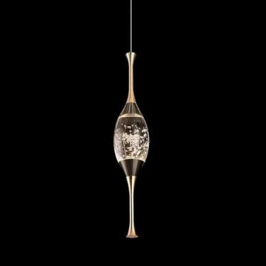 Imagem de Lustre Pendente de Vaidade Luminárias de Teto Pendurado LED Linear Tubo Longo Lâmpada Moderna Luzes Pendentes de Cristal Lustre V-intage para Sala de Jantar Cozinha, Longo 1 luz