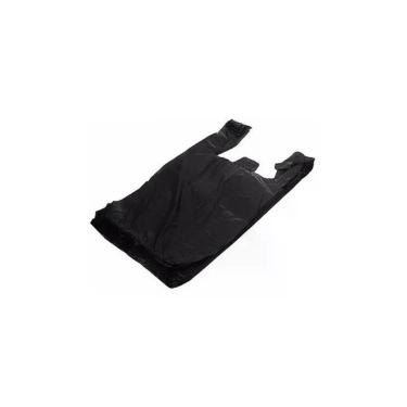 Imagem de Sacola Plástica Reciclada Reforçada 30x40cm de Polietileno Recuperado Kit 13kg Cores Variadas