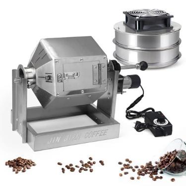 Imagem de ICZW Torrador De Grãos Café Com Refrigerador A Gás, Tambor 3,8 L, Aço Inoxidável, Para Uso Doméstico E Comercial