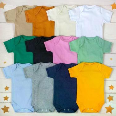 Imagem de Body Básico De Bebê Em Algodão Com Diversas Opções De Cores Cor:Rosa C