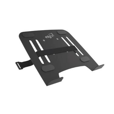 Imagem de Bandeja de Apoio para Notebook de 10" a 17", Aberturas de Ventilação do Computador, Compatível com Suporte de Pistão a Gás, Preto, FB7510, ELG