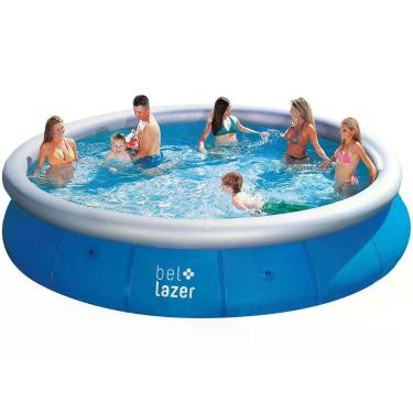 Imagem de Piscina Redonda 12000 Litros Bel 457x91cm Grande Fácil Montagem
