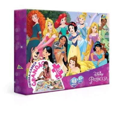 Imagem de Toyster - Quebra-cabeça Grandão: Princesas - 48 peças - Disney - JAK