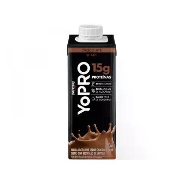 Imagem de Bebida Láctea YoPRO Chocolate Sem Lactose - Zero Açúcar 250ml, Chocola