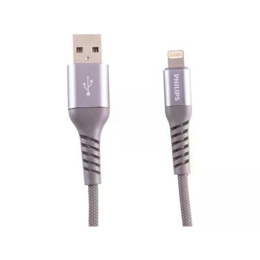 Imagem de Cabo USB para Lightning 1,25m Philips - DLC4543V/11, Cinza
