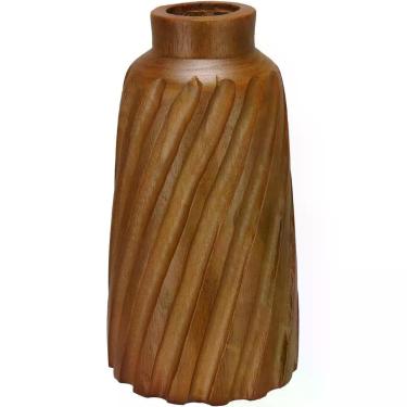Imagem de Vaso Decorativo Enfeite Casa Madeira Natural
