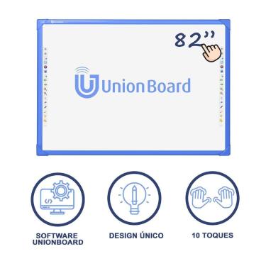Imagem de Lousa Interativa Unionboard 82 Azul- A Única Original