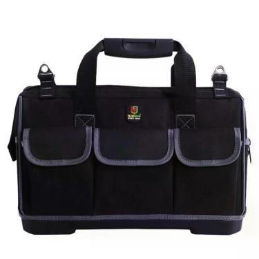 Imagem de Bolsa Maleta Profissional Para Ferramentas – Fundo De Borracha Reforçado Com 14 Bolsos