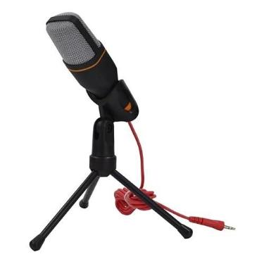 Imagem de Microfone Condensador para PC com Tripé e Cabo P2