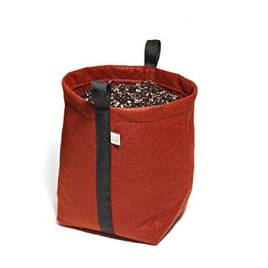 Imagem de Kit 5 Vasos De Planta Feltro Com Alças 20 Litros - King Pot (Vermelho)
