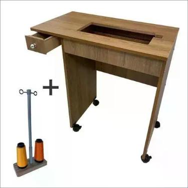 Imagem de Mesa Tampo Bancada Máquina De Costura Singer Facilita 4423 - Star Cost