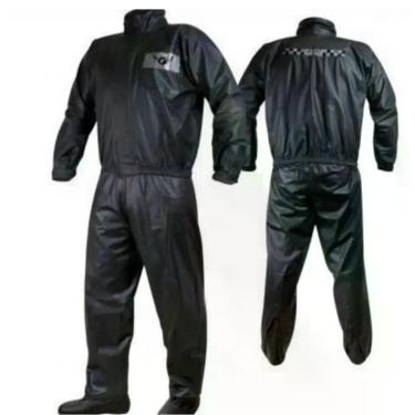 Imagem de Capa de Chuva para Motociclista em PVC 100% Impermeável - Fly, Preto g