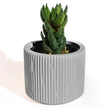 Imagem de Vaso Decorativo Contemporâneo 7cm Em Cimento Artesanal Cinza