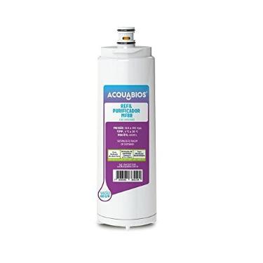 Imagem de Refil Filtro De Água Acqua Mfbr Acquabios 1005-0043 (Compatível Masterfrio E New Up), Acquabios, Refil Filtro Purificador De Água, Branco, Tripla Filtração Com Alta Eficiência Na Retenção De Resíduos