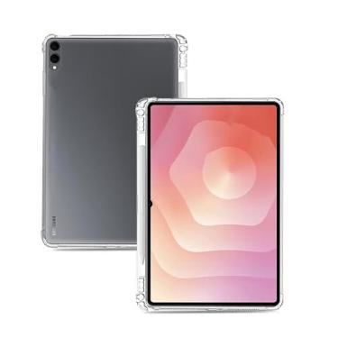 Imagem de Capa para tablet Samsung Galaxy Tab S11 Ultra de 14,6 polegadas, capa de proteção para tablet NOUKAJU com compartimento para caneta, TPU flexível ultra transparente, capa de proteção para Samsung