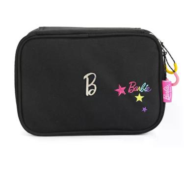 Imagem de Estojo Box Quadrado Barbie Basic Preto - Luxcel