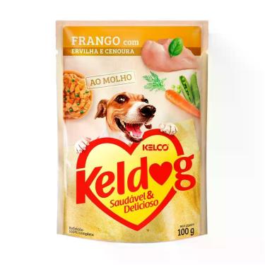 Imagem de Ração Úmida Keldog Sachê para Cães Sabor Frango 100g - 1 Unidade