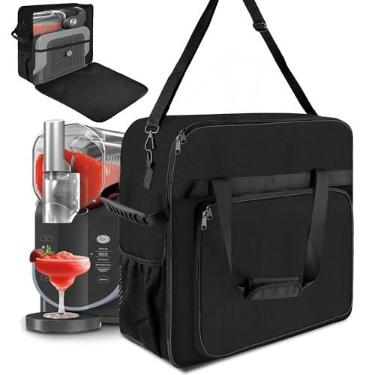 Imagem de Bolsa de transporte para Ninja SLUSHi Slushie Machine FS301 Frozen Drink Maker Bolsa de viagem para máquina Ninja Slushie estojo de transporte, design com alças, alça de ombro, vários bolsos