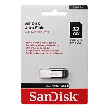 Imagem de Sandisk Ultra Flair - USB Flash Drive - 32 GB - Prata