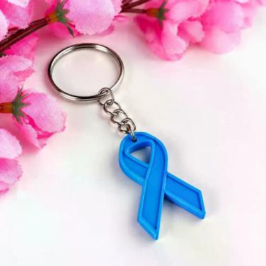 Imagem de 10 Chaveiros Campanha Novembro Azul - Azul - NoBrand