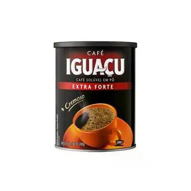 Imagem de Café Solúvel em Pó Extra Forte Iguaçu Lata 200g