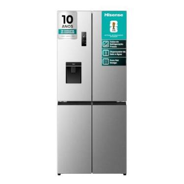 Imagem de Geladeira Hisense Multidoor 460L Frost Free Inverter Inox 220V