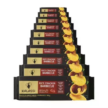 Imagem de Biscoito de Arroz, Kalassi, Barbecue, 10 Pacotes de 100g, Barbecue