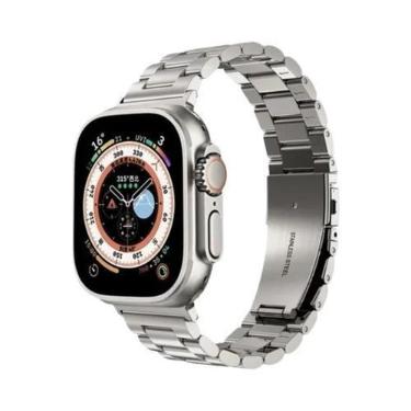 Imagem de Pulseira De Aço Inoxidável Para Apple Watch 45mm 49mm 41mm 40mm 44mm 4