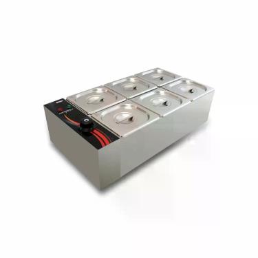 Imagem de Chocolateira e Derretedeira Gourmet Zepper 6 cubas ZPCHG06, 220V