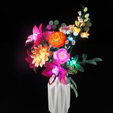 Imagem de MENZAVA LED Light Set Compatible with Lego 10342 Pretty Pink Flower Bouquet Botanical Collection Building Blocks Model - Model Set NOT Included
