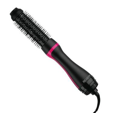 Imagem de Revlon Secador e modelador de escova redonda com reforço de raiz de 1-1/2", Preto/rosa