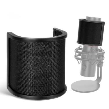 Imagem de Filtro Pop QuadCast 2 - Para-brisas de microfone compatível com QuadCast 2, Pop Shield Soundproofing Reduz o ruído de fundo