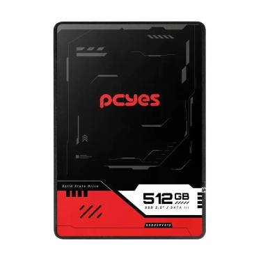 Imagem de Ssd Pcyes Py512 512Gb Sata Iii 2,5" Leitura 550Mb/S Escrita 400Mb/S
