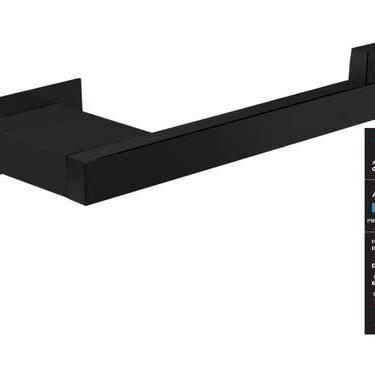 Imagem de Toalheiro Unilateral Inox Preto Fosco - Kromus Rt0304-ub